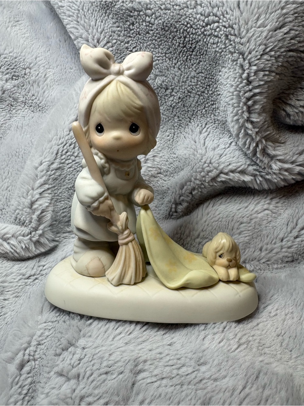 Precious Moments "Sweep All Your Worries Away"